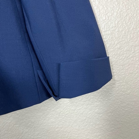 Lafayette 148 Blazer Wool Blend Navy Blue Women’s Size 10 - Picture 6 of 9